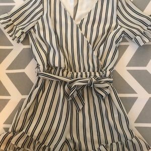 Striped romper